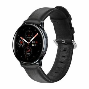 Black leather band -samsung active 2 watch 40mm